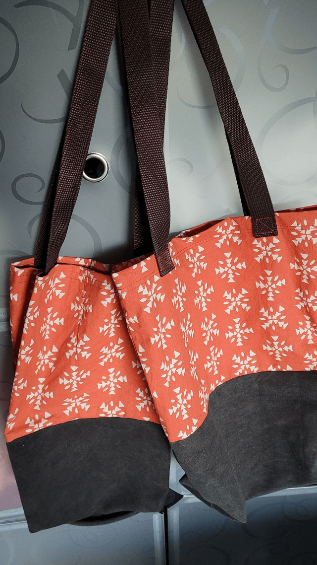 Lot de 2 sacs cabas hauts