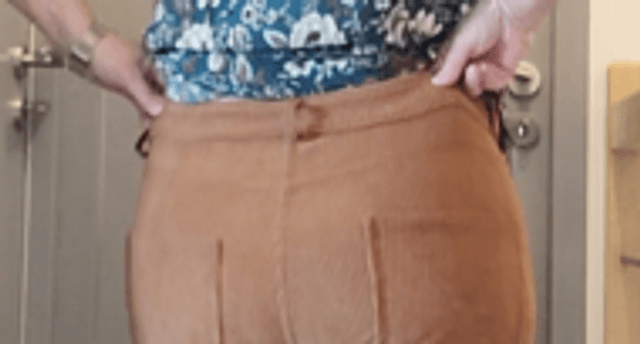 Jean velours brique